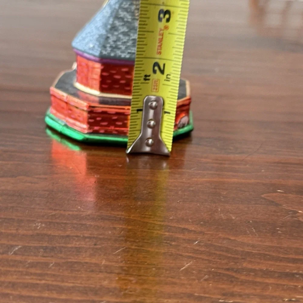 Colonial Williamsburg Powder Magazine Ornament Blown Glass Christmas Vtg‎ EUC